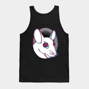 Tripped Out Rat (Glitched Version) Tank Top